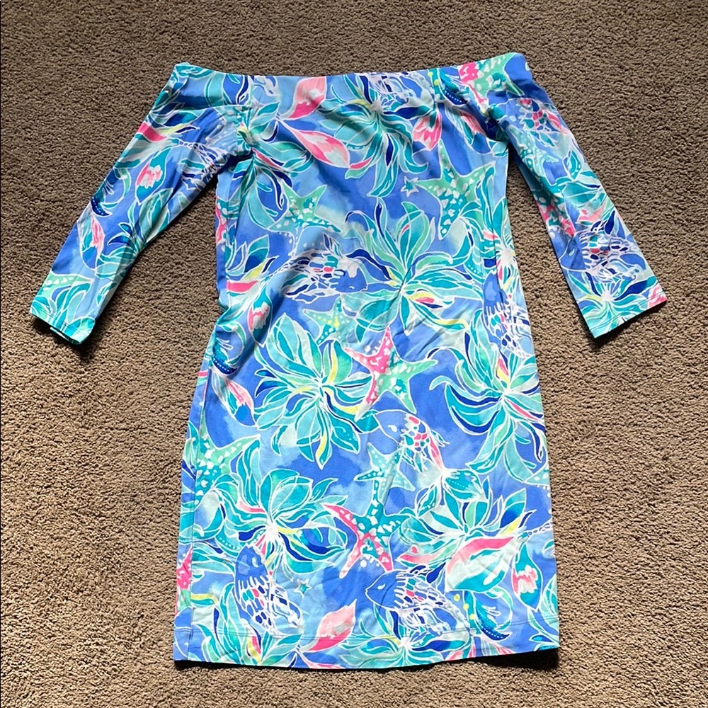 Lilly Pulitzer off shoulder dress